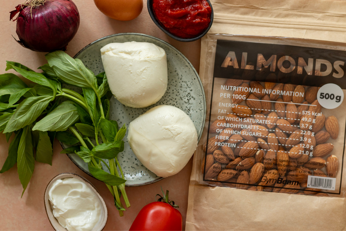 Інгредієнти для низьковуглеводної піци