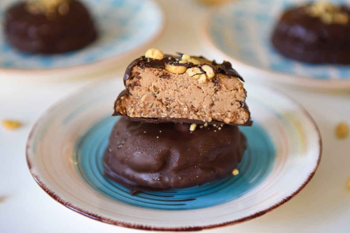 Печиво з арахісовим кремом та шоколадом