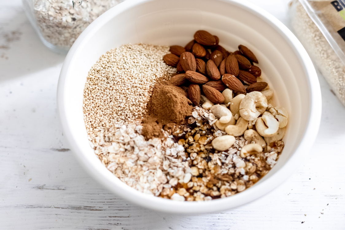 Хрустка гранола з горіхами та кіноа - Інгредієнти