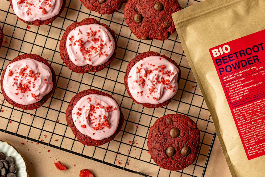 Печиво "Червоний оксамит" з глазур'ю з домашнього сиру