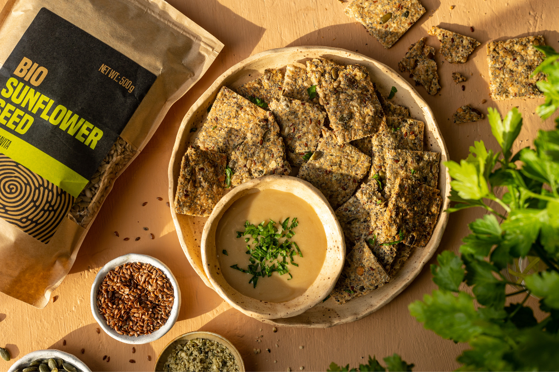 Хрусткі насіннєві крекери