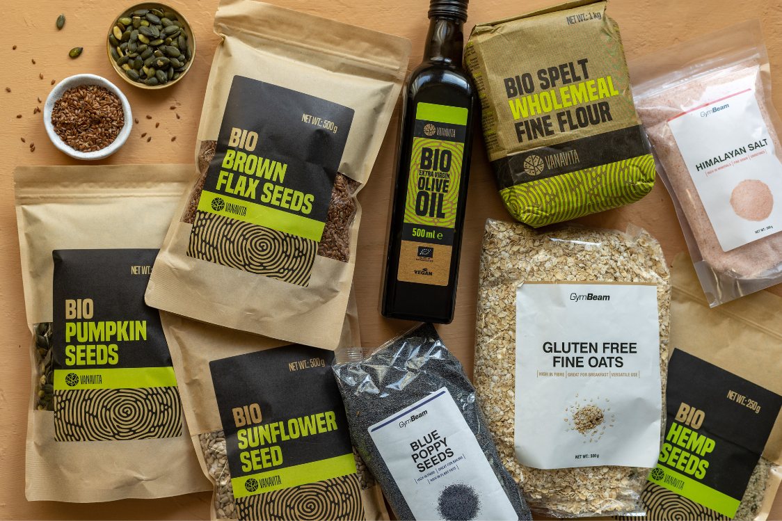 Хрусткі насіннєві крекери - інгредієнти