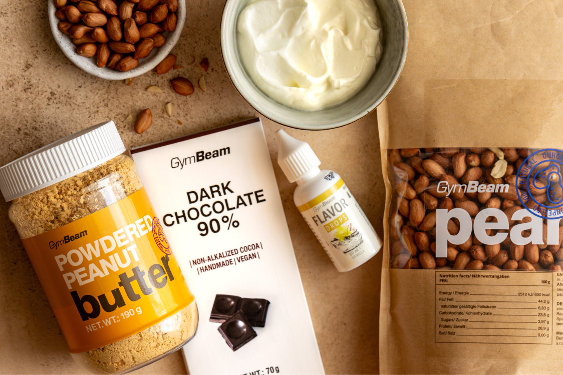 Арахісове морозиво із чорним шоколадом - інгредієнти