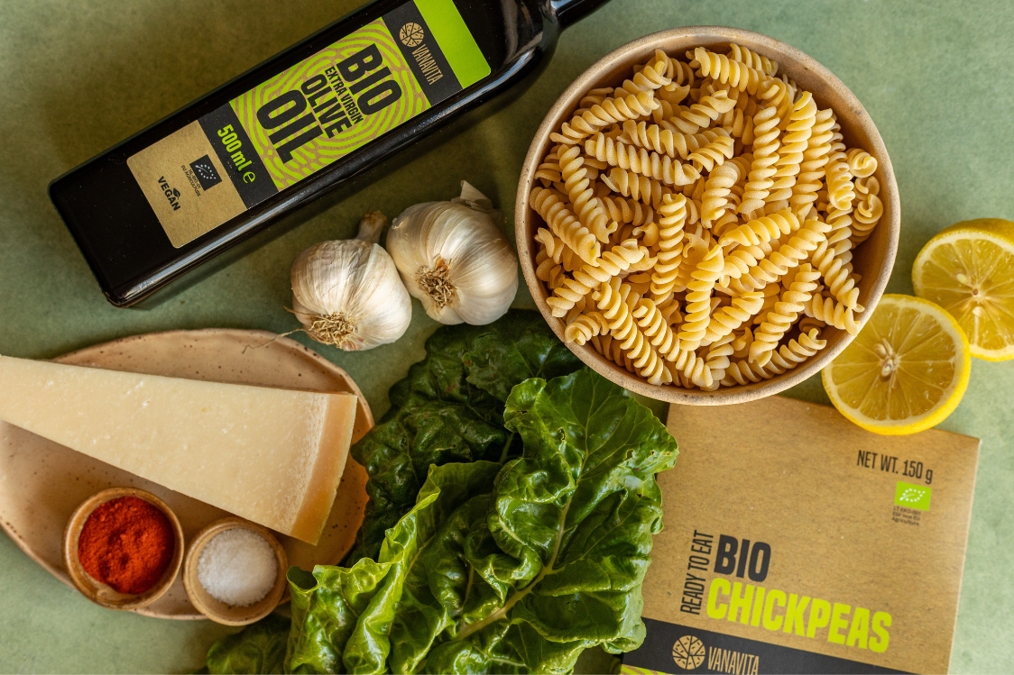 Паста з нутом та пармезаном - інгредієнти