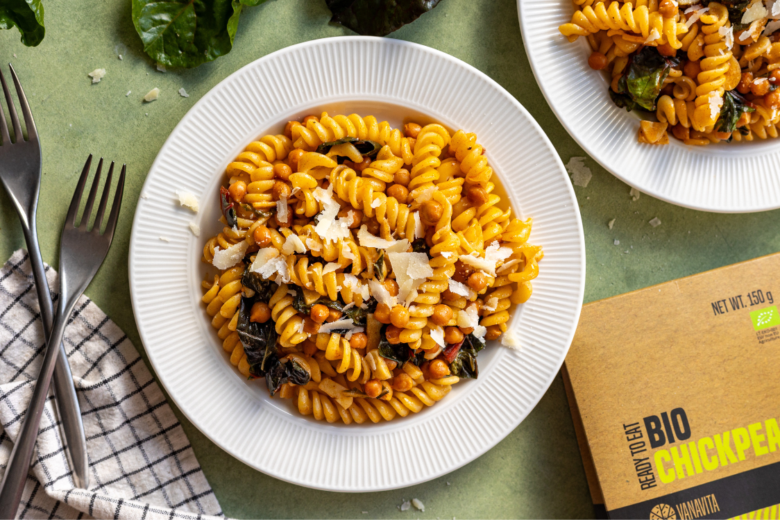 Паста з нутом та пармезаном