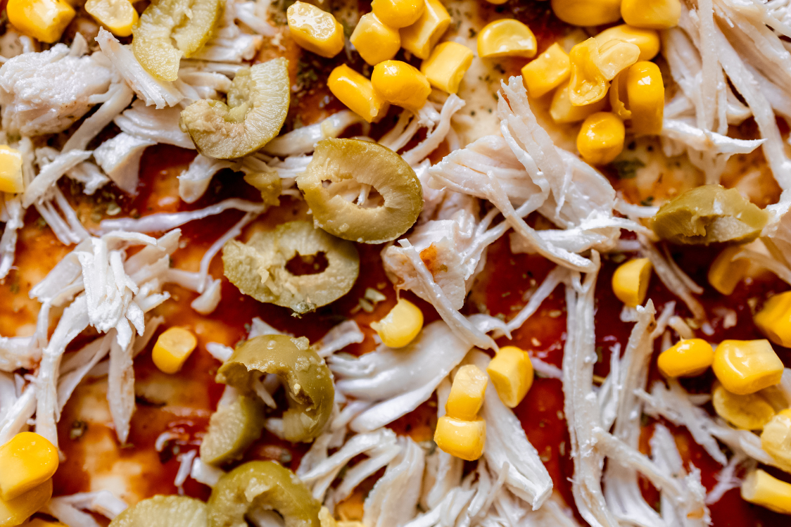 Піца-віночок - нашарування інгредієнтів