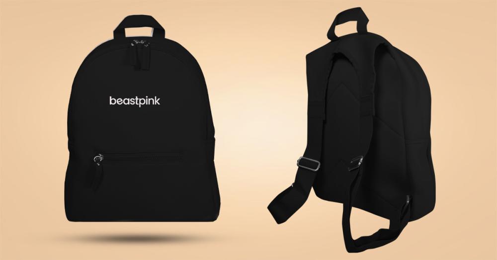 Bliss Backpack Black - BeastPink