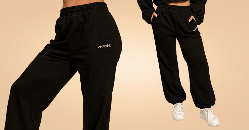 Женские джоггеры Bliss Joggers Black - BeastPink