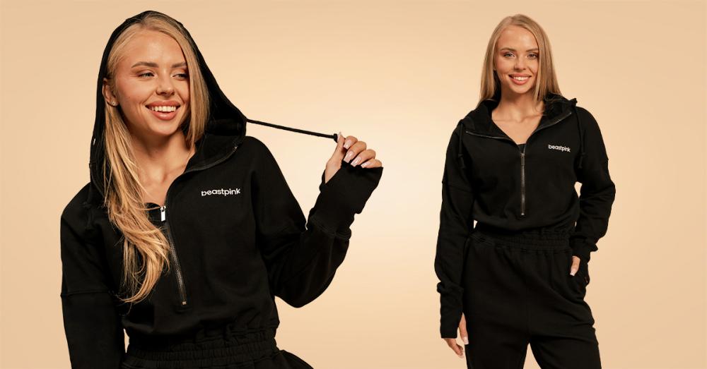 Женский Bliss Jumpsuit Black - BeastPink 