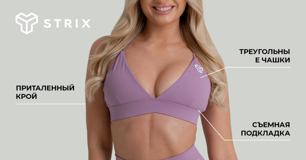 ZOA Triangle Sports Bra Black - GymBeam