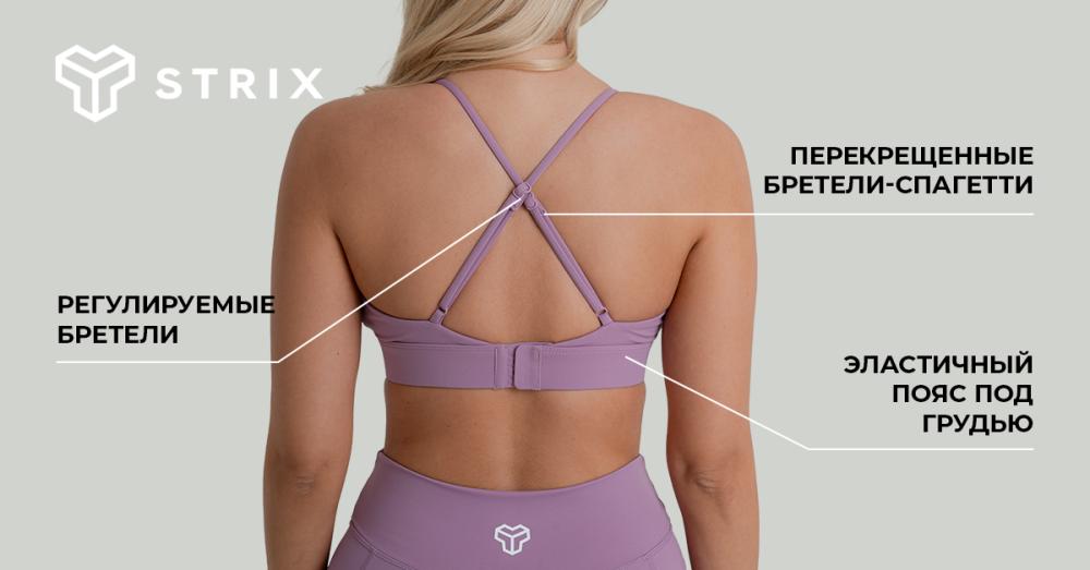 ZOA Triangle Sports Bra Black - GymBeam