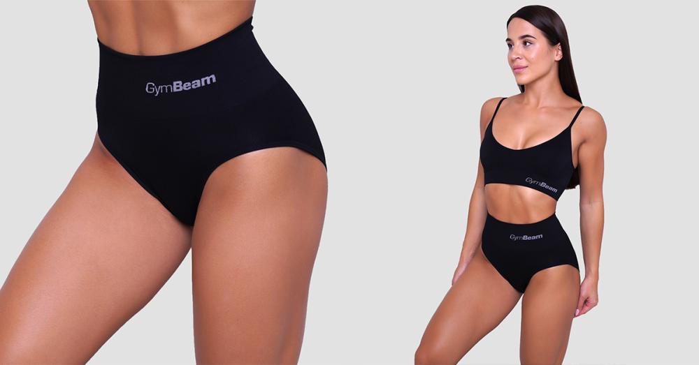 Highrise Briefs 2Pack Black - GymBeam 