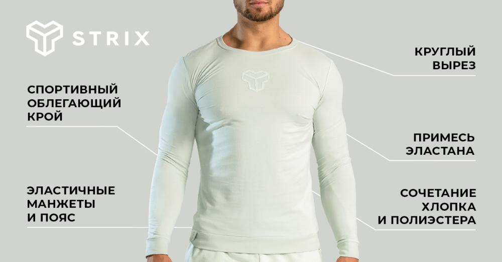 Tričko s dlhým rukávom Essential Moon Grey - STRIX