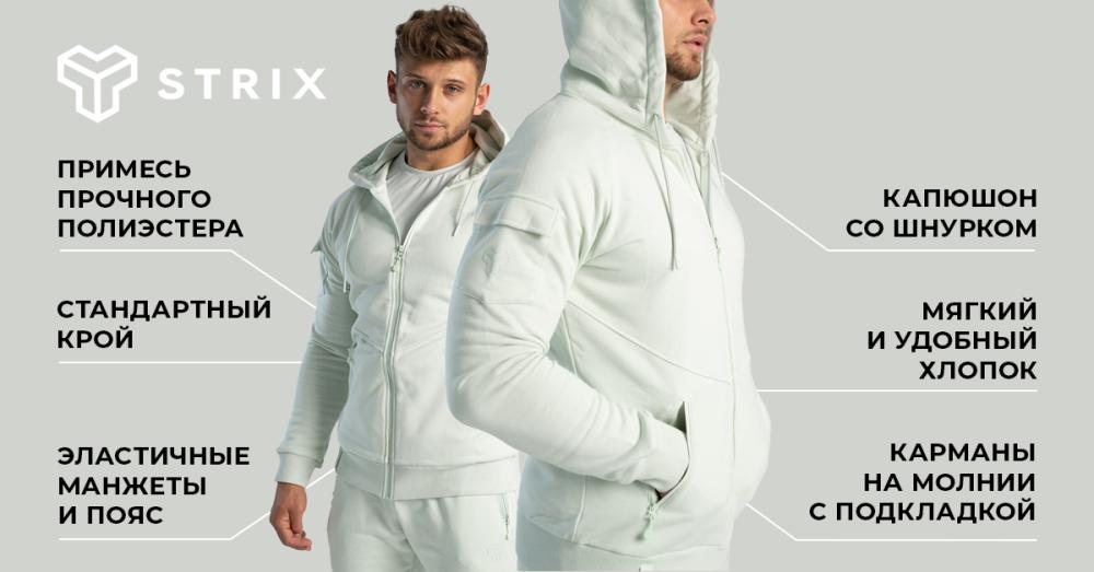 Mikina so zipsom Nova Moon Grey - STRIX