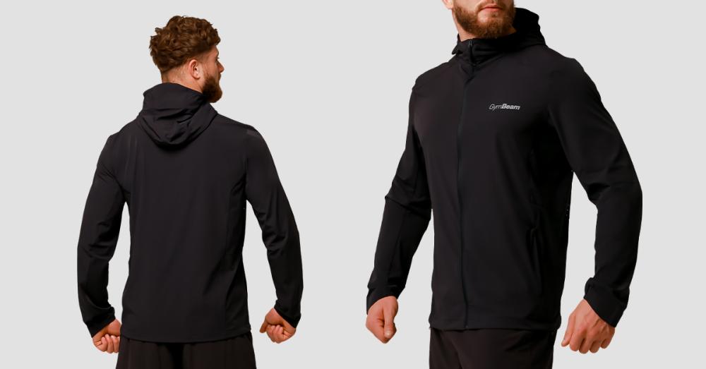 Pulse Running Jacket Black - GymBeam