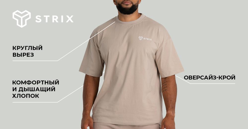 Oversized Washed T-shirt Black - STRIX