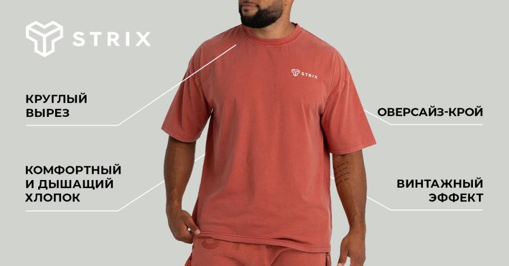 Oversized Washed T-shirt Black - STRIX