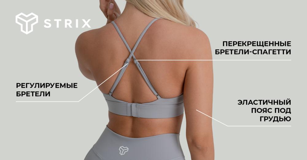 ZOA Triangle Sports Bra Black - GymBeam