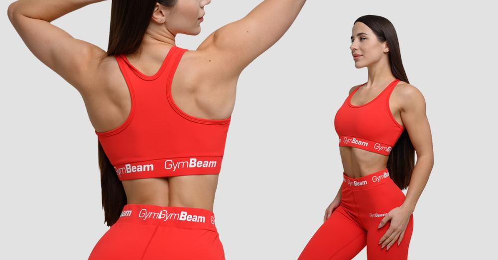 Женский бюстгальтер Simple Bra Rouge Red - GymBeam 