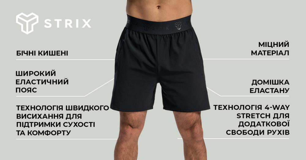 Lunar Shorts Black - STRIX