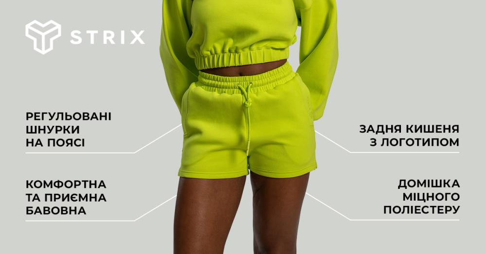 Women's Lunar Shorts Chartreuse - STRIX