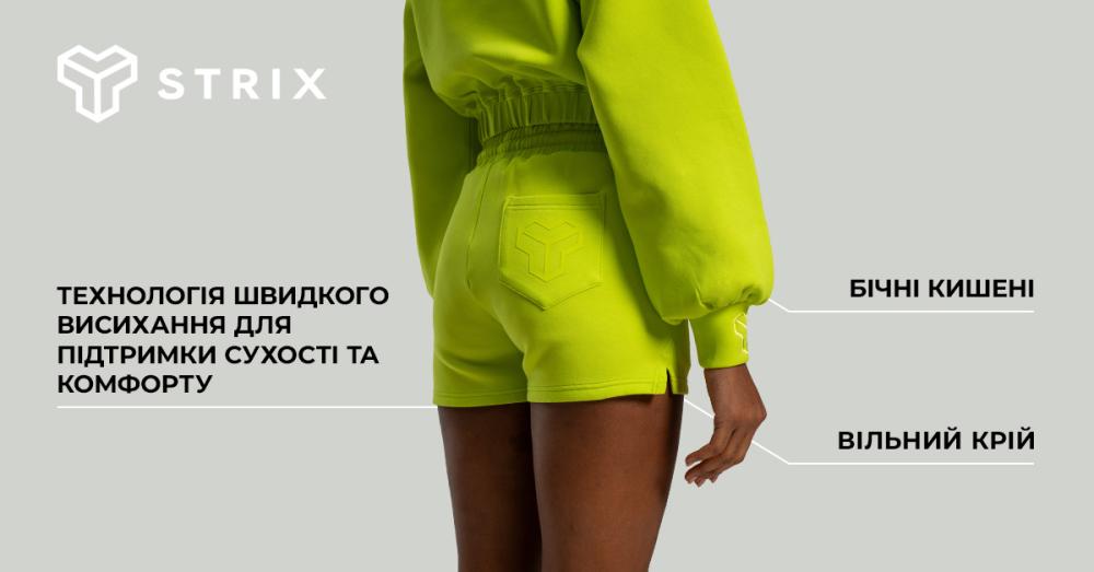 Women's Lunar Shorts Chartreuse - STRIX