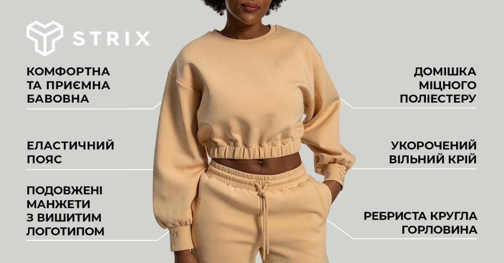 Women's Lunar Cropped Jumper Sandshell - STRIX