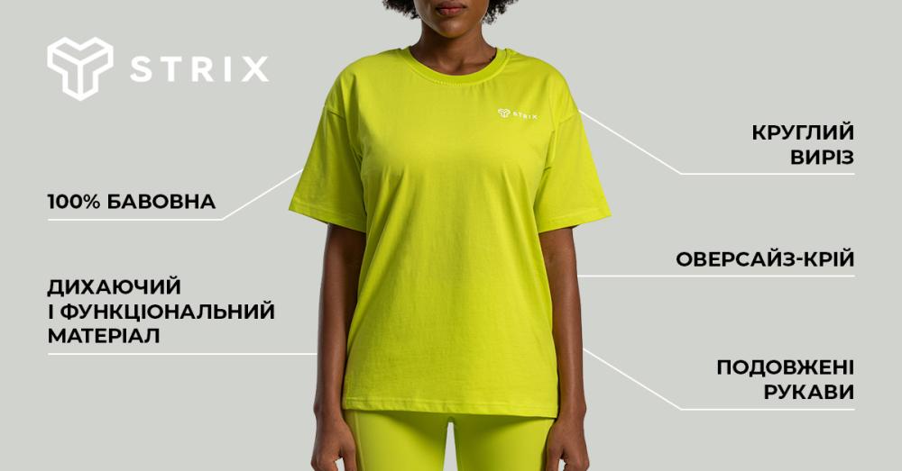 Dámske tričko Lunar Oversized Chartreuse - STRIX