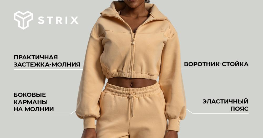 Dámska mikina Lunar Zip-Up Sandshell - STRIX