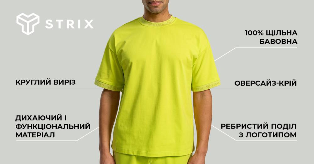 Oversized Heavy Tee Chartreuse - STRIX