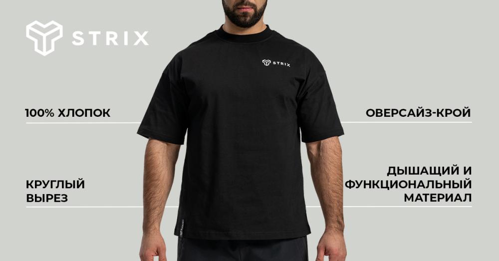 Oversized Tee Black - STRIX