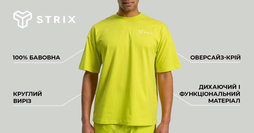 Oversized Tee Chartreuse - STRIX