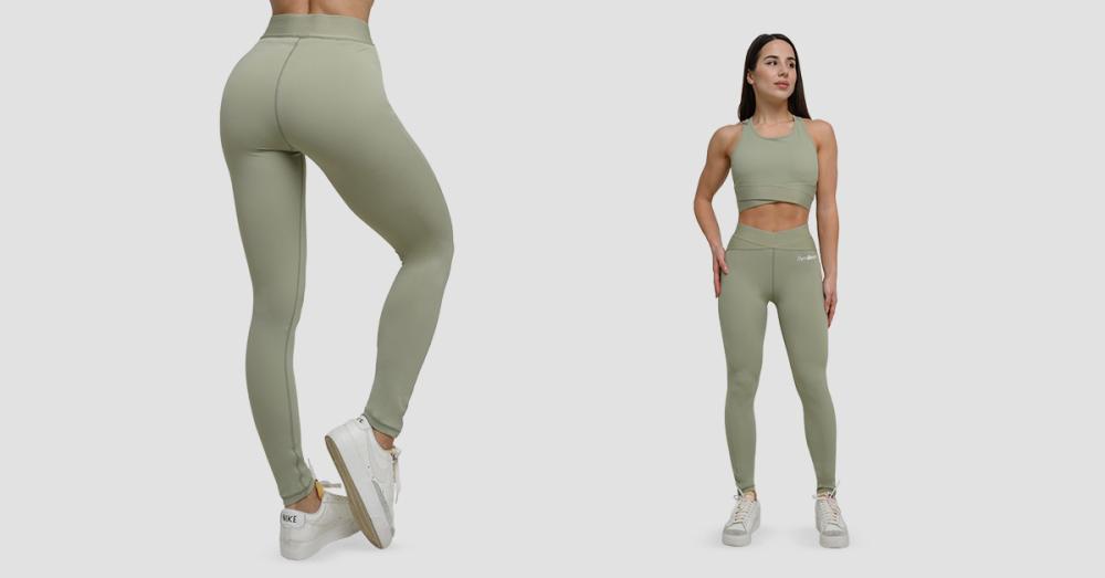Women‘s Agile Leggings Sage - GymBeam	