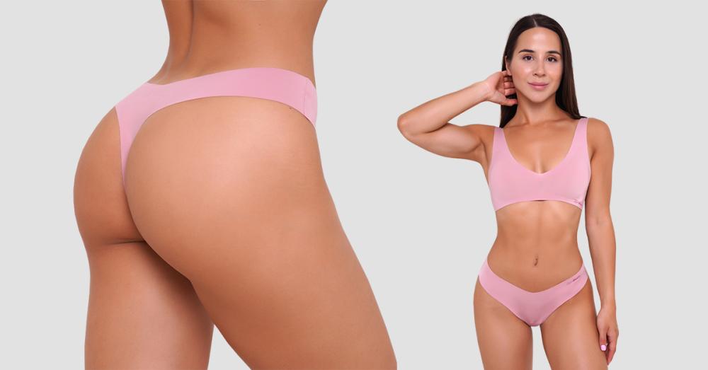 Seamless Bottoms 3Pack Dusty Rose - GymBeam