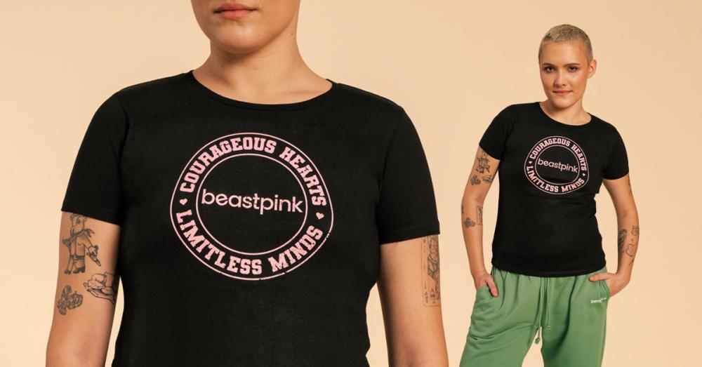 Женская футболка Serenity T-Shirt Black - BeastPink