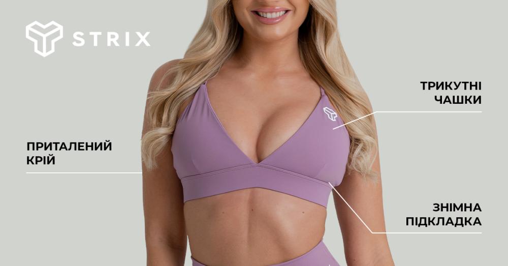 ZOA Triangle Sports Bra Black - GymBeam