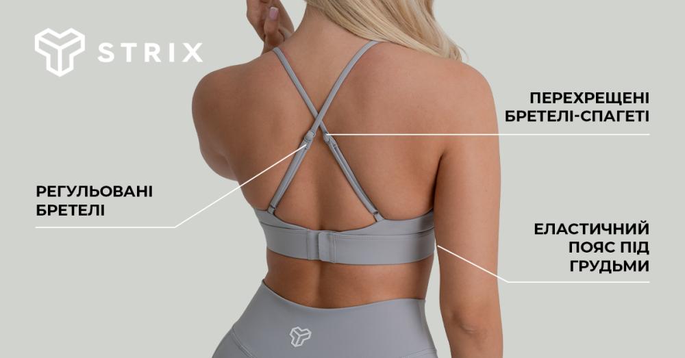 ZOA Трикутний спортивний бюстгальтер чорний - GymBeam