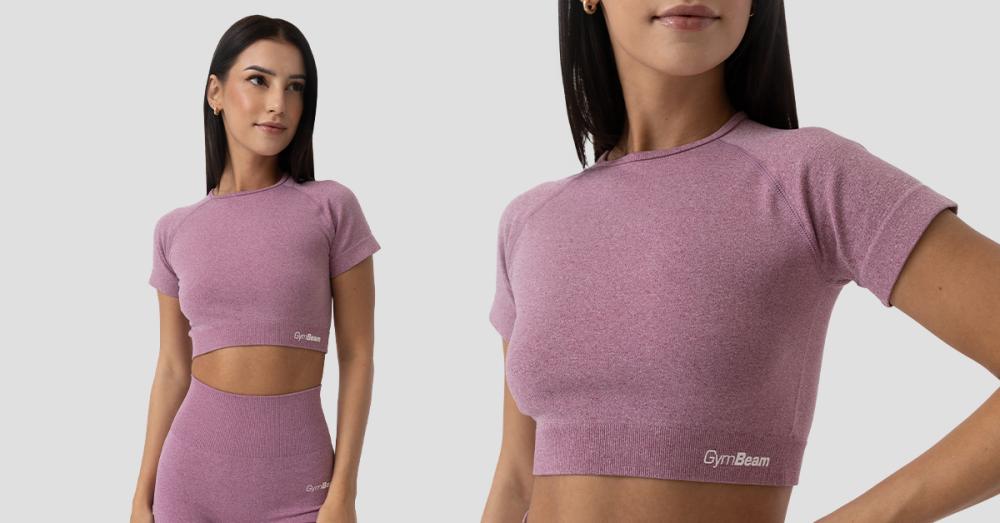 Women's FLO Crop Top Violet - GymBeam