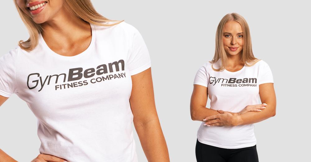 Women's Fitness White T-Shirt - GymBeam