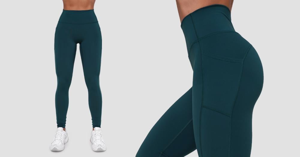 Женские леггинсы Ignite Leggings Dark Green - GymBeam