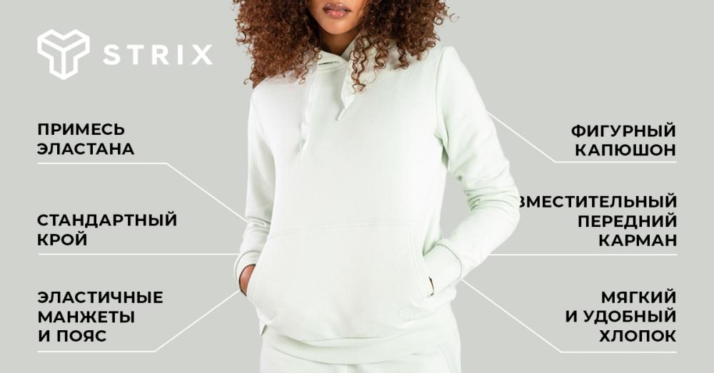 Women‘s Aster Hoodie Moon Grey - STRIX
