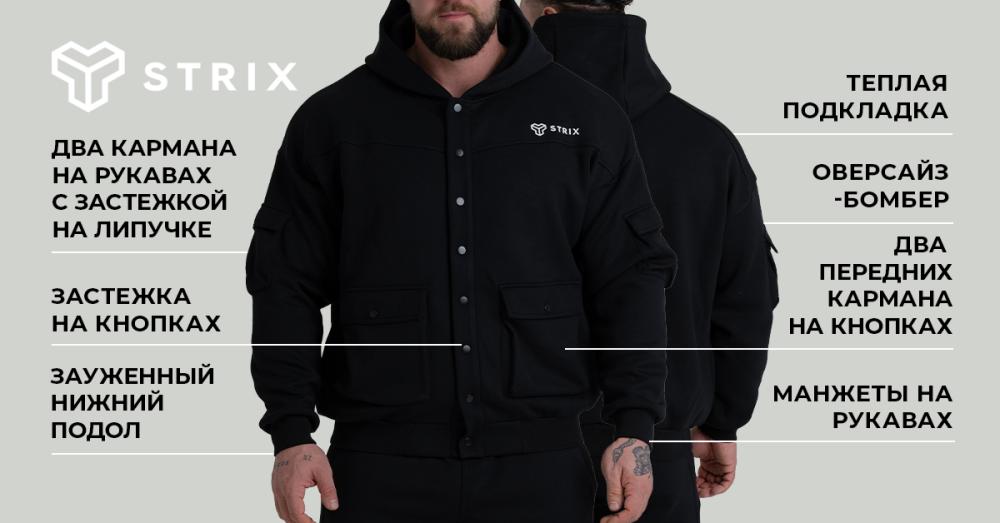 ZOA Relaxed Jacket Black - STRIX