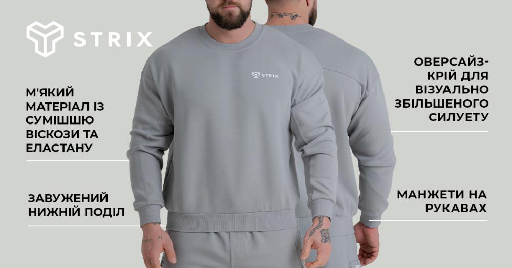 Світшот ZOA Relaxed Sweatshirt Black - STRIX