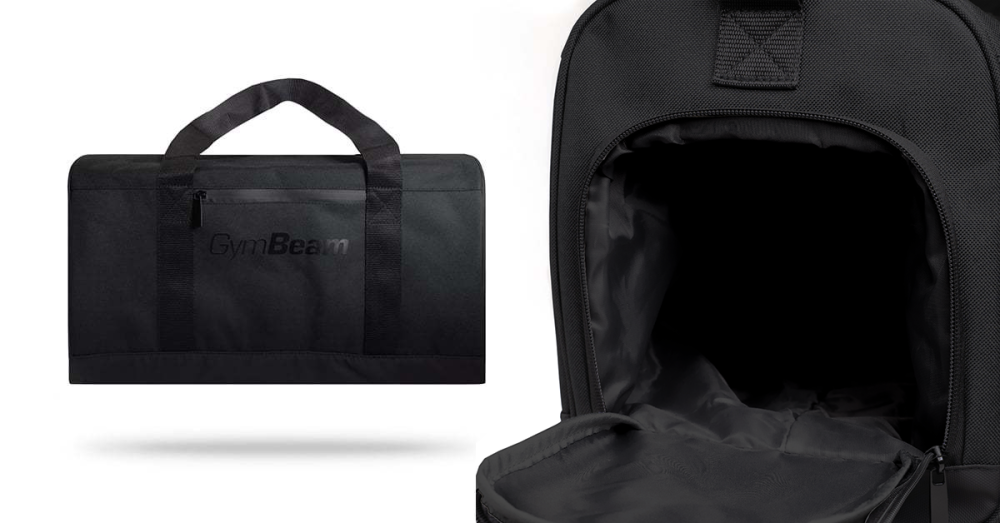 Športová taška Duffle All Black - GymBeam