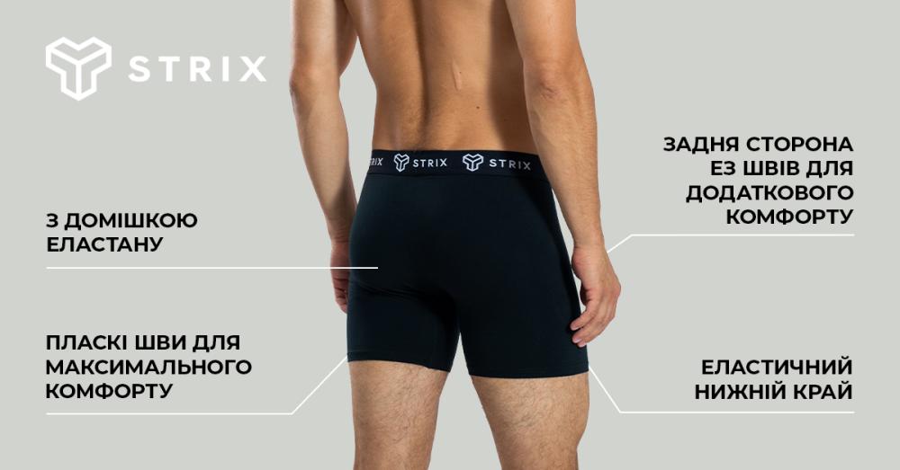 Чоловічі боксери Essential 2Pack Black - STRIX