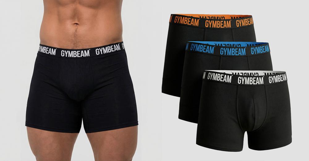 Чоловічі боксерки FIT 3-Pack Чорні - GymBeam