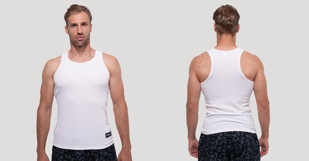 Тенічка Persistence Ribbed White - GymBeam