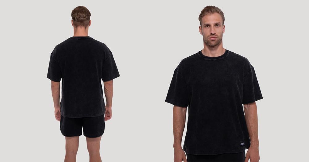 Футболка Persistence Washed Black - GymBeam