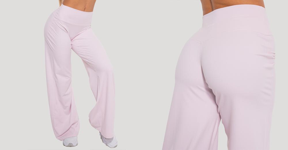 Women's Flow Straight Pants Blush - GymBeam
