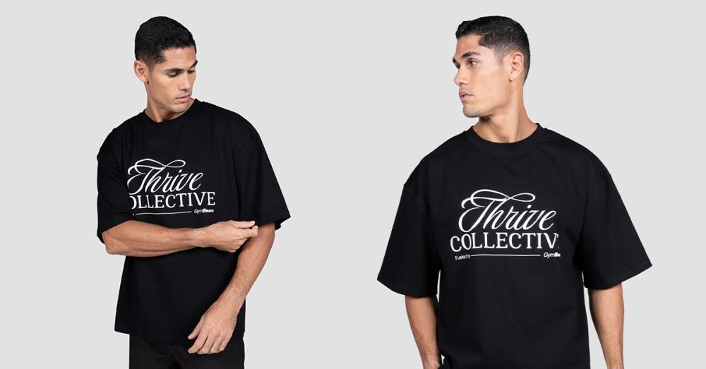 Футболка Thrive Чорна - GymBeam